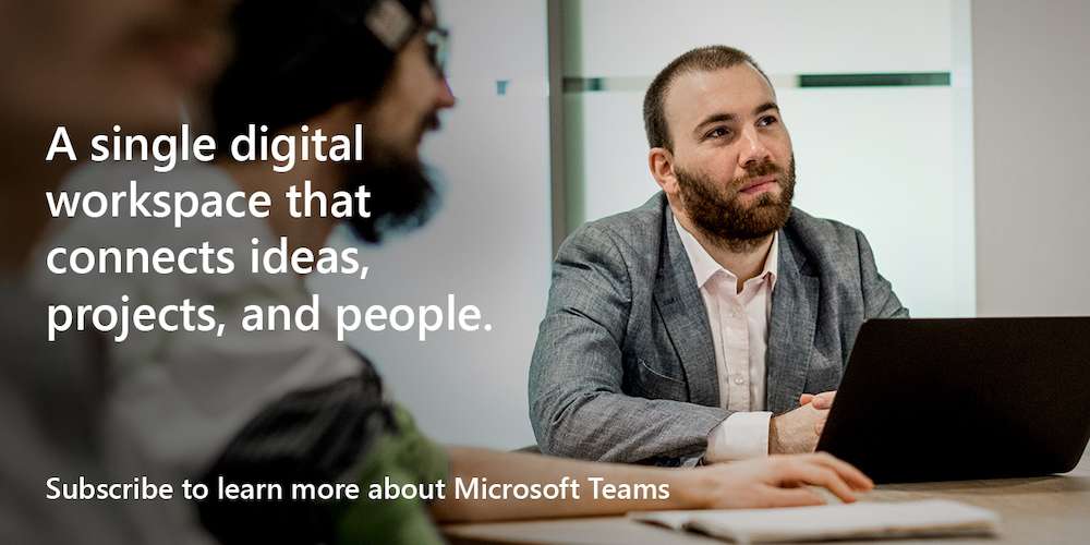 A single digital workspace that connects ideas, projects, and people. Subscribe to learn more about Microsoft Teams.