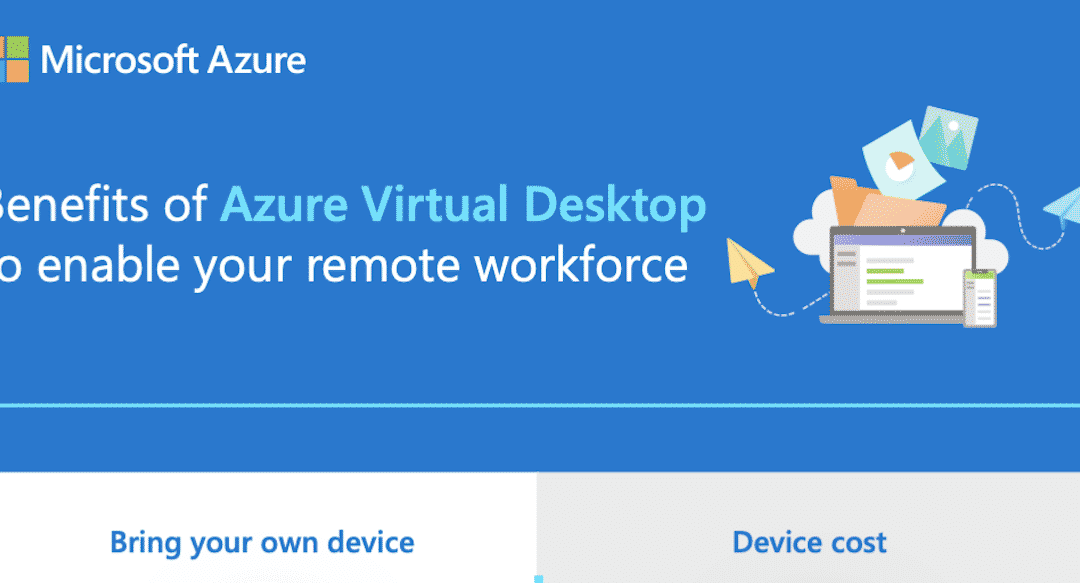 Benefits of Azure Virtual Desktop to enable your remote workforce