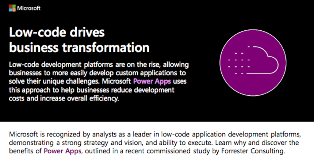 Low-code drives business transformation